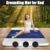 ConBlom Grounding Mat for Bed, King Size Earthing Mattress Cover Sheets Pad Grounding Kit, Grounding Cord Included (King, 76 * 27