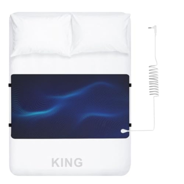 ConBlom Grounding Mat for Bed, King Size Earthing Mattress Cover Sheets Pad Grounding Kit, Grounding Cord Included (King, 76 * 27") - 1