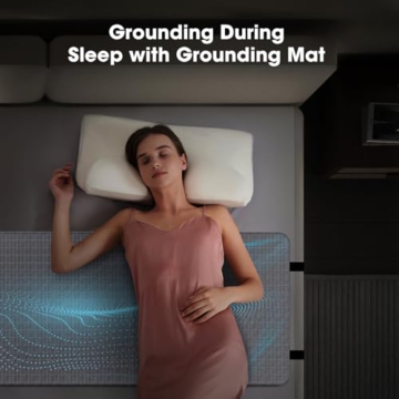 Grounding Mat for Bed, Grounding Mat with 10% Silver Fiber and 90% Cotton, 27’’x76’’ Connected Earth Grounding Sheets with Outlet Tester and Grounding Cord (King) - 2