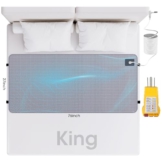 Grounding Mat for Bed, Grounding Mat with 10% Silver Fiber and 90% Cotton, 27’’x76’’ Connected Earth Grounding Sheets with Outlet Tester and Grounding Cord (King) - 1