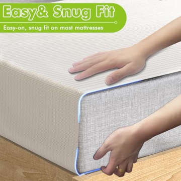 Grounding Sheets for Bed, 92% Organic Cotton + 8% Pure Silver Fiber,Enjoy The Grounding Effect Indoors, for Better Sleep, Pain and Stress Relief, Grounding Mat Set Comes with Grounding Cord - 6