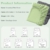 CHALTOUL Grounding Sheets Twin Size Premium Cotton for Healthy Sleep Therapy, Deep Pocket Grounding Fitted Sheets Includes Grounding Cord (Gray, Twin -39