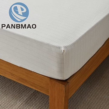 Grounding Sheets Queen Deep Pocket 12% Silver Fiber and 88% Organic Cotton, Fitted Earth Grounded Bed Sheets for Improved Sleep (Beige, Queen - 60